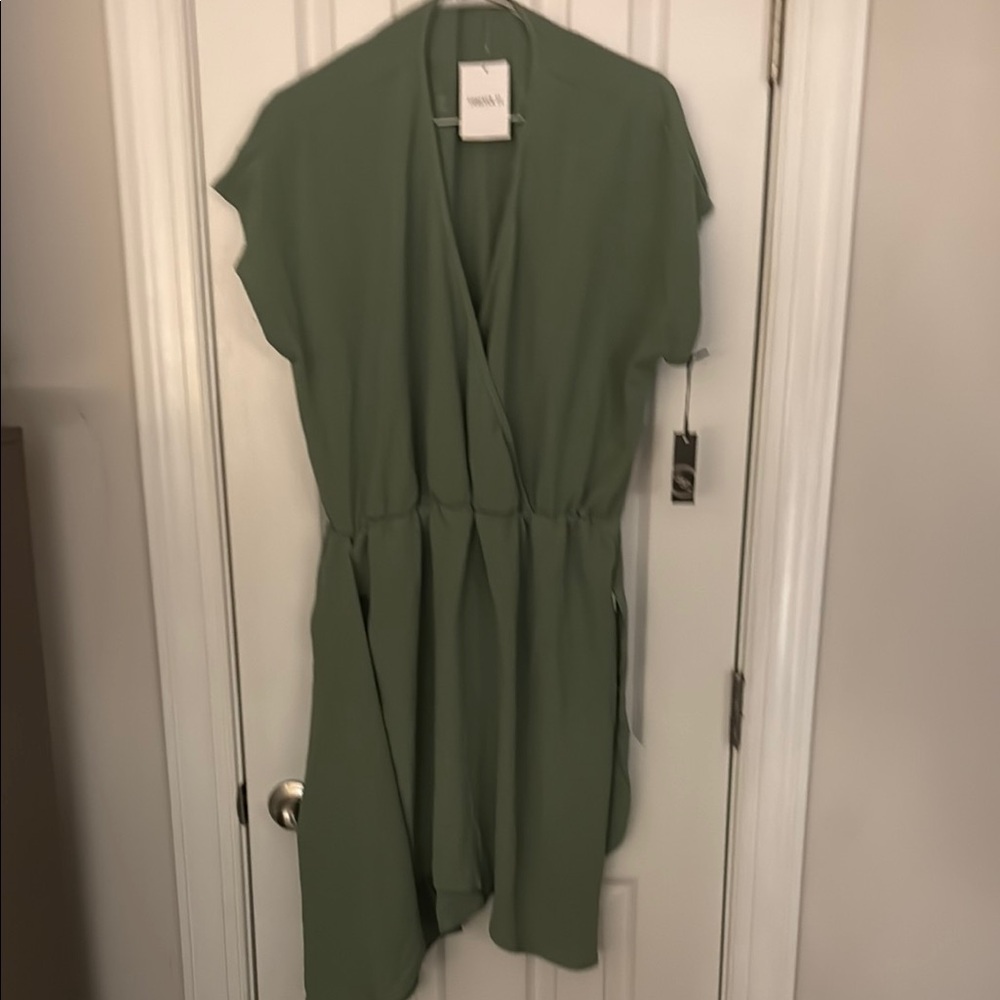 Liberty Love Green Flutter Sleeve Sundress